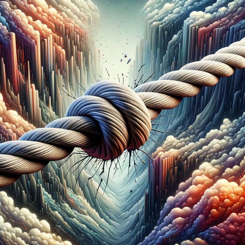 a representation of anxiety, digital art, faux-3D style
